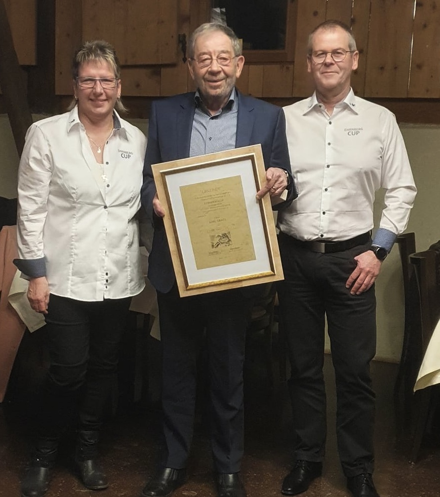 Ehrenmitgliedschaft an Horst Hassa, Karl Gratl     und Heinz Vilser verliehen